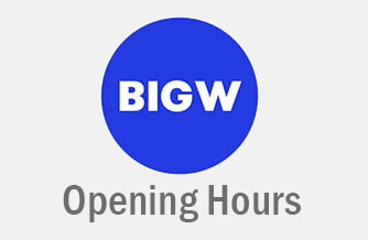 BIG W Gungahlin hours