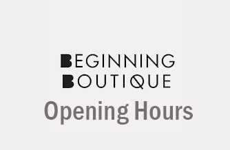 beginning boutique hours